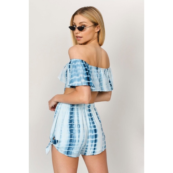 NWOT UO “Blue Promises” Tie Dye Two Piece Set - Picture 2 of 8